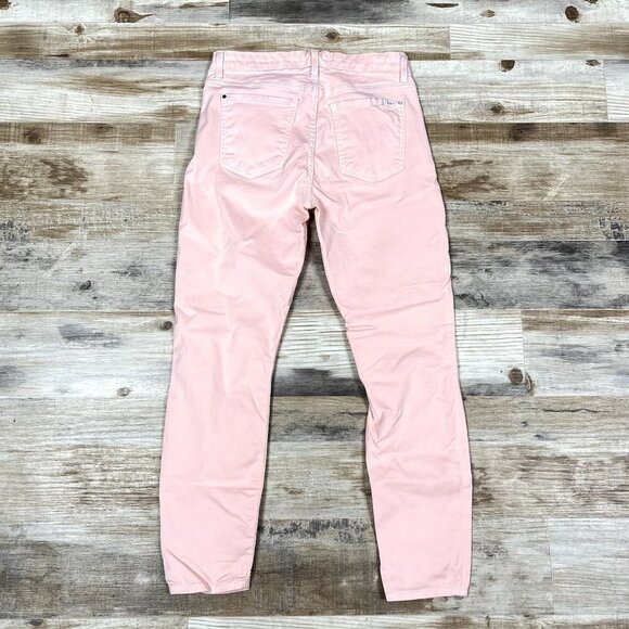 Jen7 by 7 for All Mankind Ankle Skinny Pink Pants Size 4 (28x25) - Picture 2 of 5